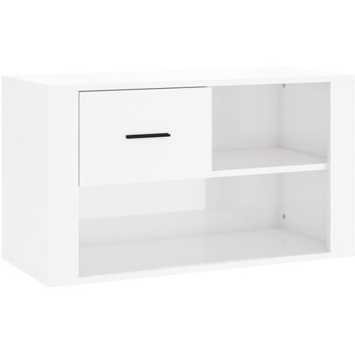 Maison Chic Omarice za obutev - Kopa za čevlje visok sijaj bela 80x35x45 cm inženirski les, (21777662) Slike