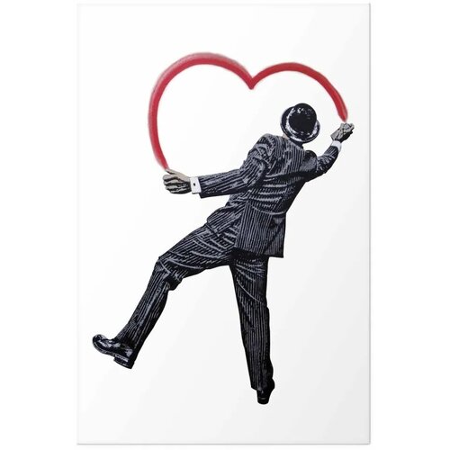  Plakat - Elegant Graffiti Artist 60x90 Bez okvira Slike