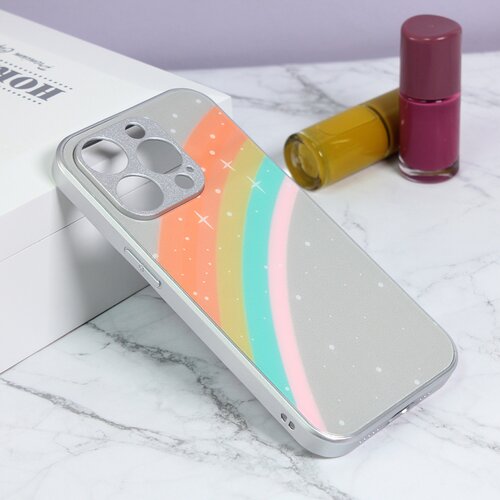  Maska za telefon Color Stars za iPhone 14 Pro 6.1 srebrna Slike