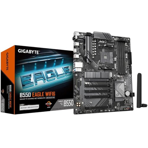 Gigabyte MB B550 EAGLE WIFI6 AM4, 4xDDR4, Wi-Fi 6, 2xM.2 4xSATA, 11x USB, ATX Cijene