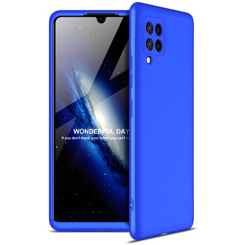 GKK Za&amp;scaron;titna futrola 360 - Prednji i stražnji poklopac cijelog mobitela za Samsung Galaxy A42 5G - Plava Slike