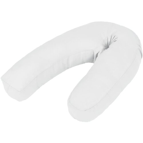 vidaXL Nosečniški vzglavnik J-oblike 54x(36-43) cm bel, (21229516) Cene