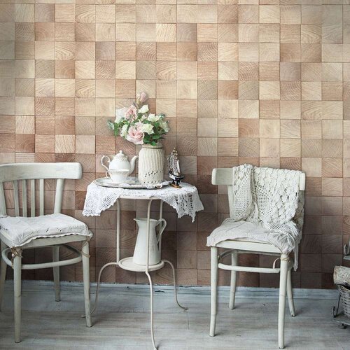  Tapeta - Wooden geometry 50x1000 Slike