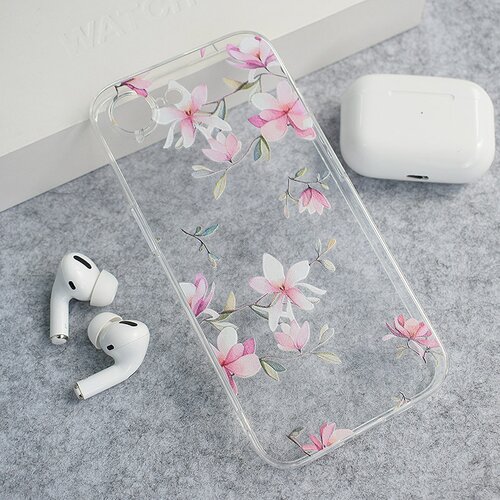 Nanobit Maska za iPhone 16e Print Pink Mangolia Flowers Cene