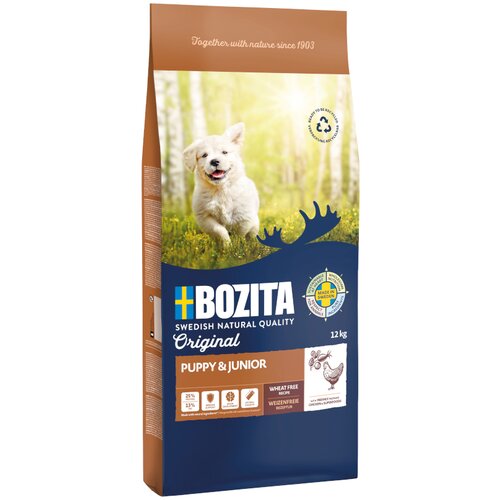 Bozita Original Puppy & Junior s piščancem - brez žit - Varčno pakiranje: 2 x 12 kg Cene