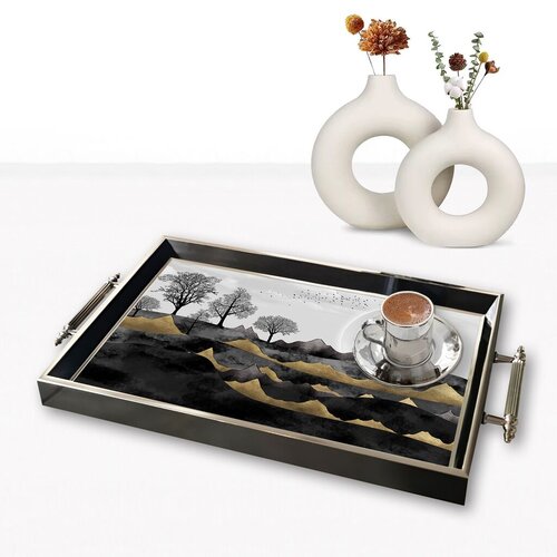 Aberto Design Poslužavnik TPG9827 50 x 29 x 3.5 cm, Šareni Cene