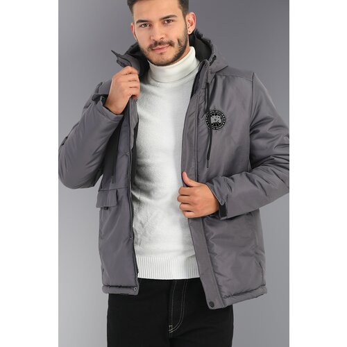 River Club Men's Anthracite Hooded Water And Windproof Thick Lined Winter Coats&coats&parka Slike