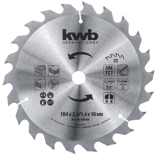 KWB List za kružnu pilu 184x16, 22Z KRAFTIXX Slike