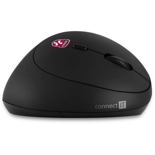 Connect IT CMO-2600-BK - Ergonomski bežični mi&scaron; 800/1200/1600 DPI 1xAA crna Cene
