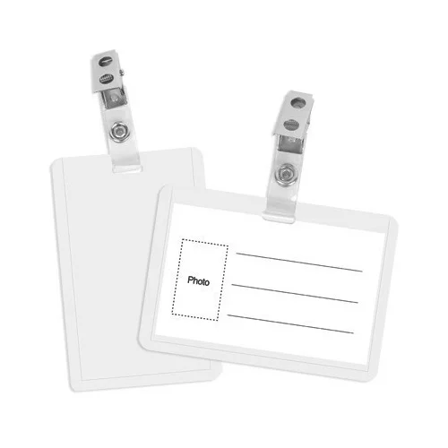  identifikacijska kartica s clip kopčom 90 x 55 mm, horizontalna
