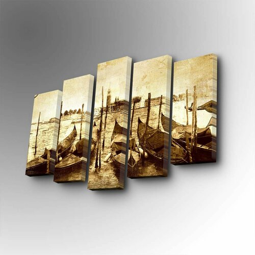 Wallity 5PUC-158 multicolor decorative canvas painting (5 pieces) Slike