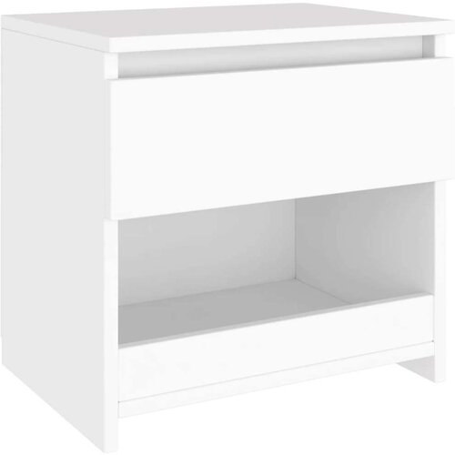 VidaXL noćni ormarić bijeli 40 x 30 x 39 cm od iverice Slike