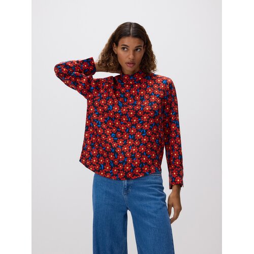 Reserved Bluza od viskoze s uzorkom - &scaron;aren Cijene