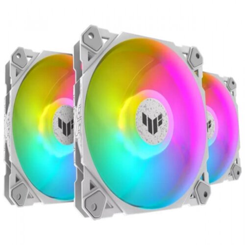 Asus Ventilator TUF Gaming TF120 ARGB White Edition 3in1 - Triple Fan Kit with ARGB Controller Cene