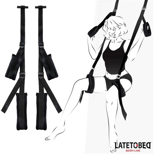 LATETOBED BDSM Line Door Jam Sling Black Cijene
