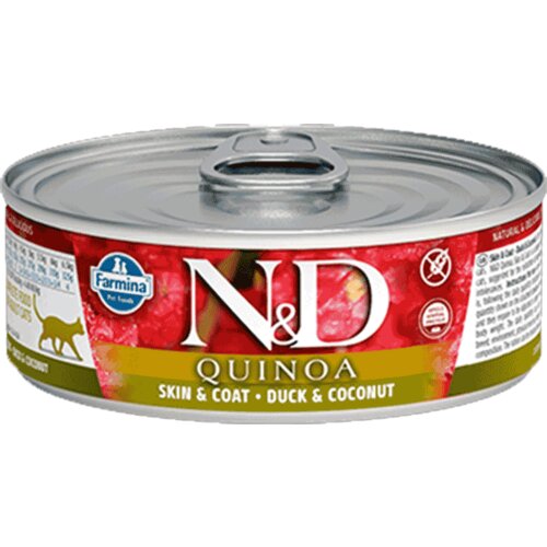 N&d Quinoa Skin & Coat, Kinoa i Pačetina, 80 g Slike