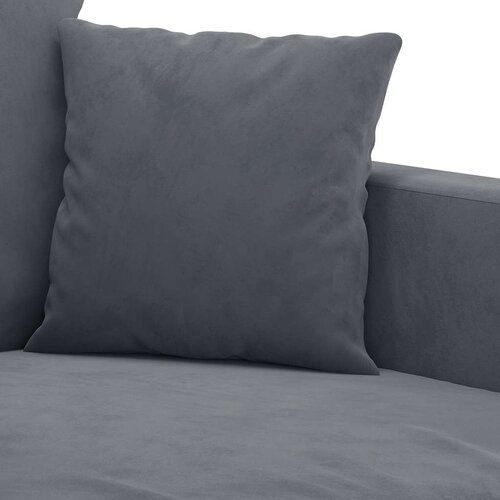  3-dijelni set sofa s jastucima tamnosivi bar&amp;scaron;unasti Slike