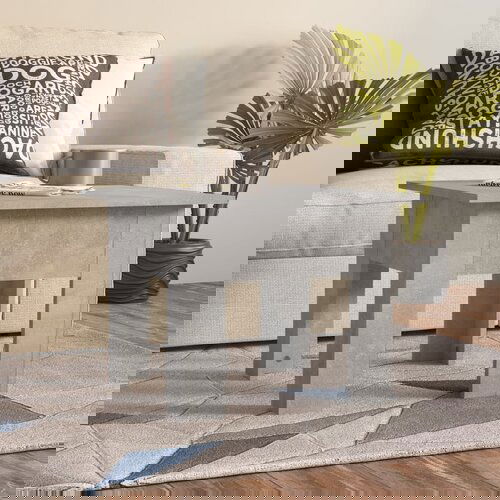 VidaXL stolić za kavu siva boja betona 55 x 55 x 42 cm od iverice Slike