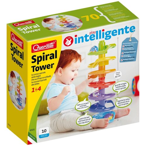 Quercetti Quercetti: Spiral Tower igrali&scaron;te za bebe s loptom sa svjetlećom loptom Cijene
