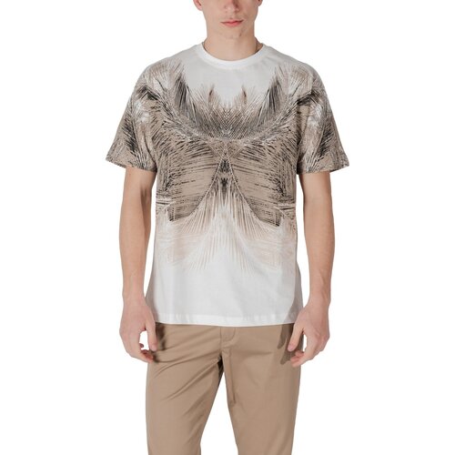 Antony Morato Polo majice dolgi rokavi REGULAR FIT LOGO PRINT ON BACK MMKS02513-FA100144 Bela Cene