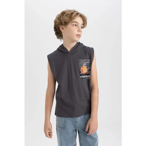 Defacto Boy's Printed Hooded Undershirt