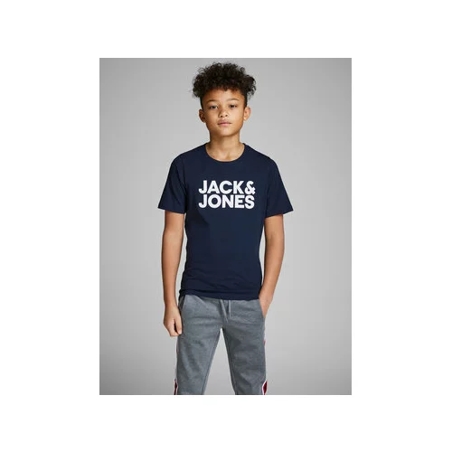 Jack & Jones Majica Corp Logo 12152730 Mornarsko modra Regular Fit
