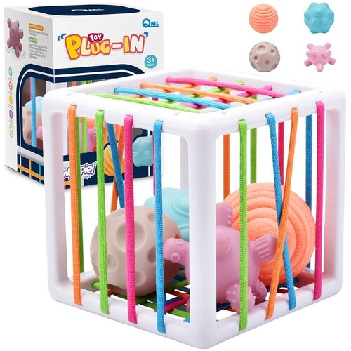 Woopie baby fleksibilna osjetilna kockica za razvrstavanje za djecu crazy shapes 5 kom. Slike