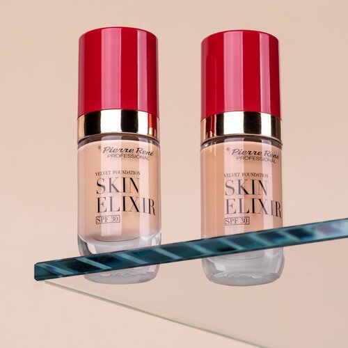 Pierre Ren&amp;eacute; Velvet Effect žametni tekoči puder SPF 30 odtenek no. 01 Ivory Nude 25 ml Slike