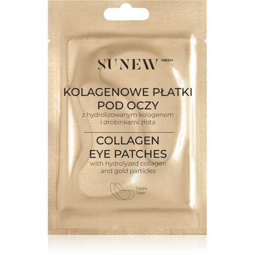 SUNEWMED+ Brightening Collagen Eye Patches gelaste blazinice za predel okoli oči proti staranju s kolagenom 2 kos Slike