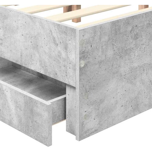  Okvir za krevet s ladicama Betonski sivi 140 x 190 cm Slike