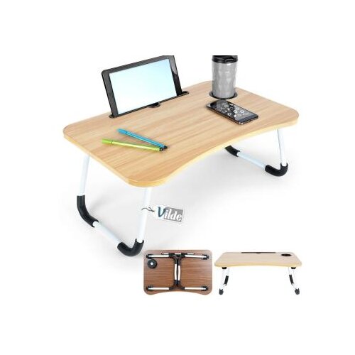 Vilde 568018 - sklopivi stalak za laptop - boja drveta 61,5 x 40 x 26cm&amp;quot; Slike