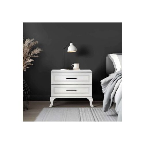 Hanah home Noćni ormarić Kmd-1002-Dd-1, 51x53x40 cm, Bijela Cene