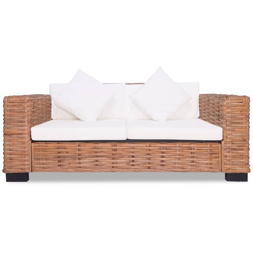 Maison Chic Dvosed kavč - Sofa - Kanape kavč - Sofa - Kanape iz naravnega ratana, (21726514) Cene