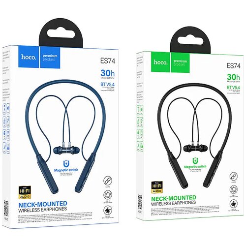 Hoco. brezžične in-ear &amp;scaron;portne slu&amp;scaron;alke hoco ES74 - modre Slike