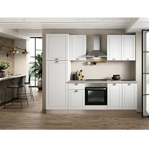 Marinelli Cucine Kuhinjski komplet Adriana (Širina: 245 cm, S električnim uređajima, Bijele boje) Cijene
