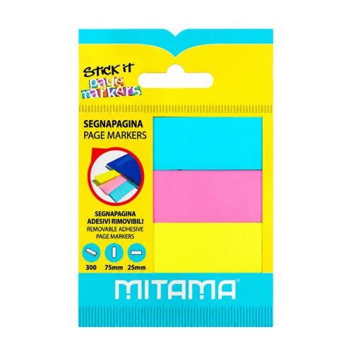 MITAMA Oznake stranica samoljepljive Neon 7,5x2,5cm 100 listova 3/1 61296 Cijene