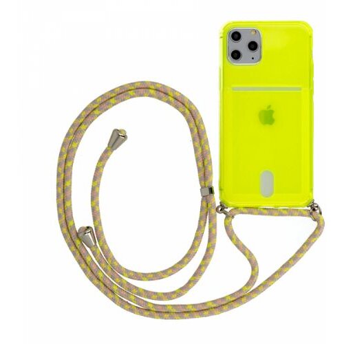 Nillkin summer silikonski ovitek z vrvico za iphone 12 pro max - limeta Slike