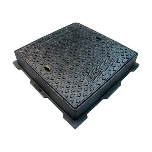 Master Poklopac za &amp;scaron;aht kvadratni 590x590x75mm D400 MDS70 crni Slike