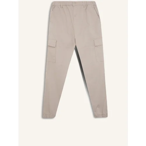 Defacto Jogger Gabardine Trousers Elastic Waist Cargo Pocket Elastic Leg