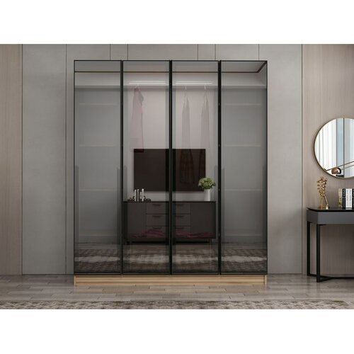 Hanah home ormar sa reflektujućim staklom Nisa 20648, 180 cm, dore Cene