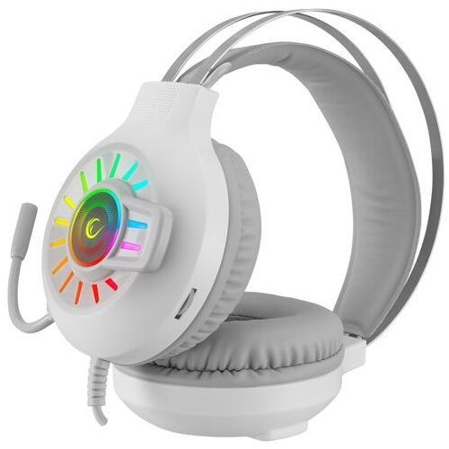  Slu&scaron;alice sa mikrofonom gaming RAMPAGE RM-K44 ZENGIBAR White 7.1 Surround RGB Light Effect Cijene