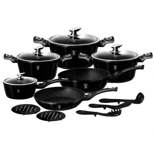 Shumee lončki berlinger haus 15 ele metalic black royal BH-1664, (21384578) Slike