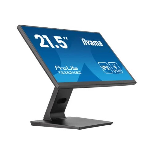 Iiyama monitor led T2252MSC-B2AG 21.5" pcap 10pt touchscreen monitor featuring ips panel technology, edge-to-edge glass design and anti glare coating hdmi dp usb hub tilt 3y Cene