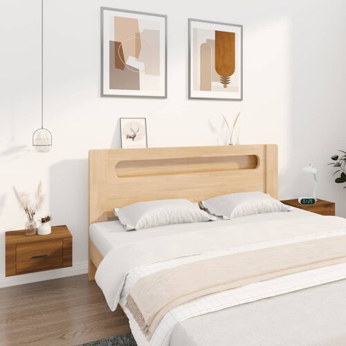 vidaXL Zidni noćni ormarići 2 kom smeđa boja hrasta 50x36x25 cm Cijene