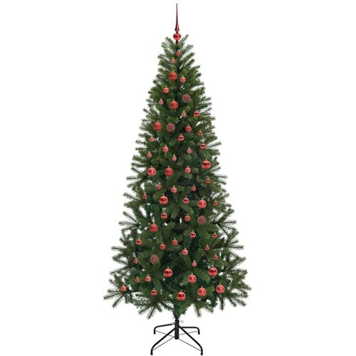 VidaXL Umjetno božićno drvce s stalakom Zelena 210 cm PE i PVC Slike