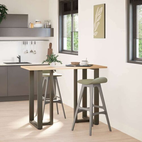  Noge barski stol T-oblika 2 kom 60x35x(100-101) cm čelik Slike
