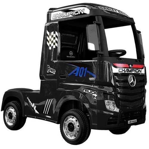Kamion na akumulator Mercedes Actros 4x4 MP4- crni/lakirani Slike