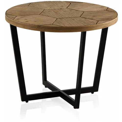 Geese Kavna mizica s črno železno konstrukcijo Honeycomb, ⌀ 59 cm