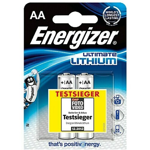 Energizer Baterije Ultimate Lithium (Mignon AA, 1,5 V, 2 Kom.) Slike