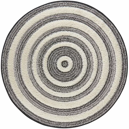 Mint Rugs Sivo-bela preproga Handira Circle, ⌀ 160 cm